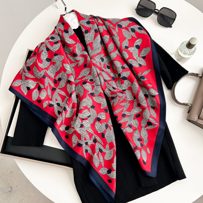 Silk Neck Scarf - 90 cm vierkante sjaal van hoge