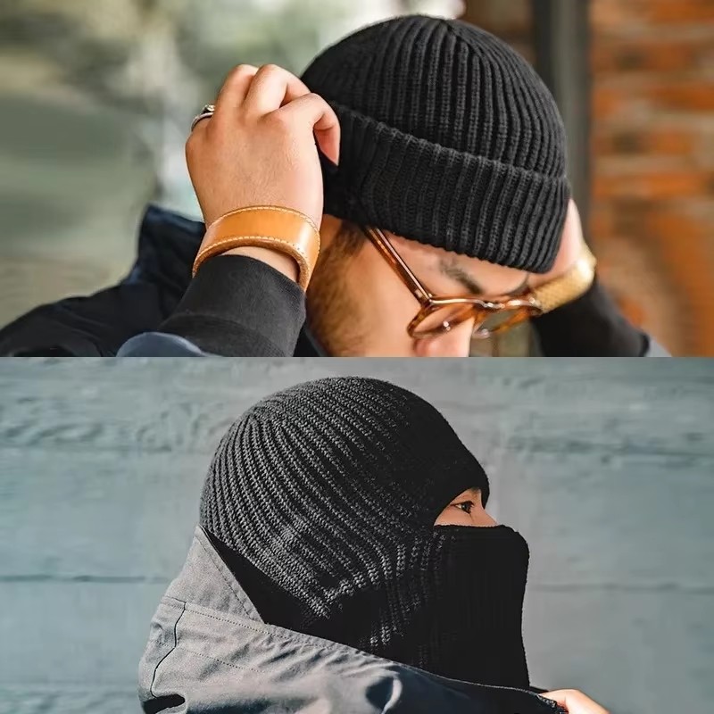 Muffler Men Wool - Mannen Winter Skullies Mutsen Hoeden Voor