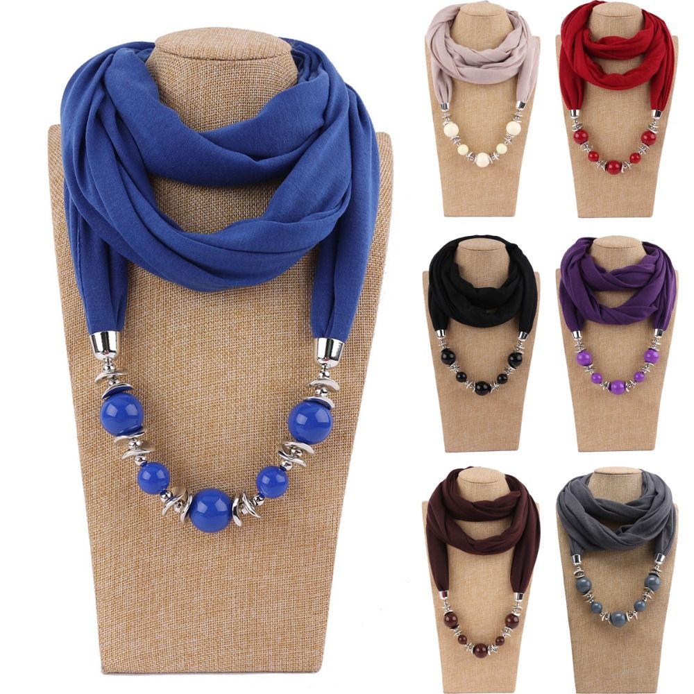 Infinity Scarf Knit - Mode Chiffon Sjaal Effen Kleur Geknoopte