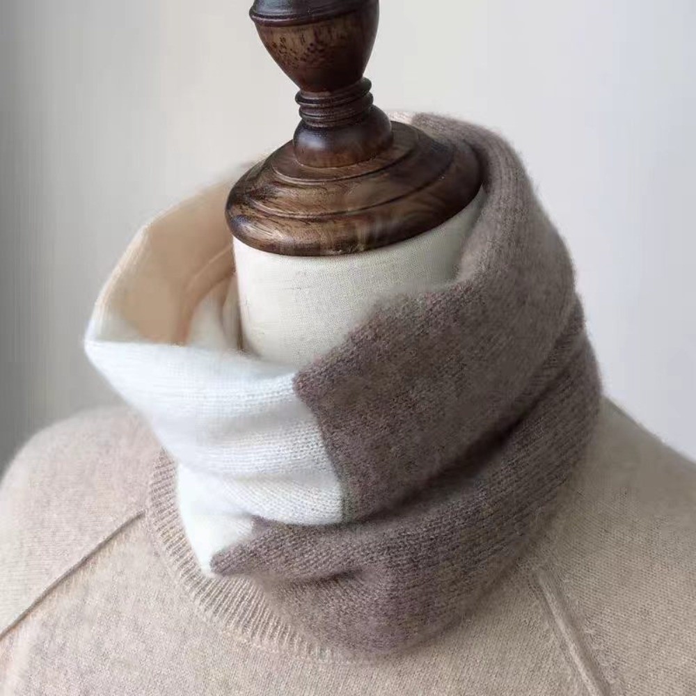 Infinity Scarf Knit - Zachte, kleurrijke, oneindige sjaal, winddicht, elastisch,