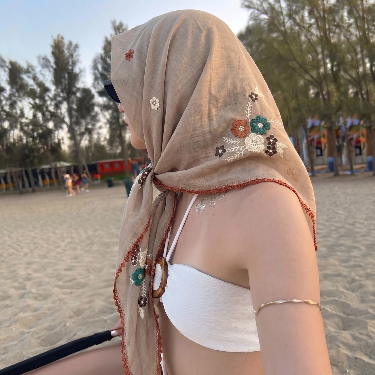 Scarf Silk Square - Sjaal Vierkant Hijab Bandana Zakdoek Zijden