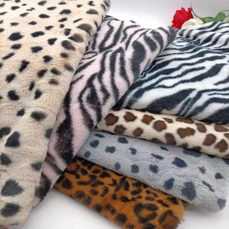 Woven Scarf Blanket - 0.5/1/2 Yards 10mm Imitatie Konijn Zebra