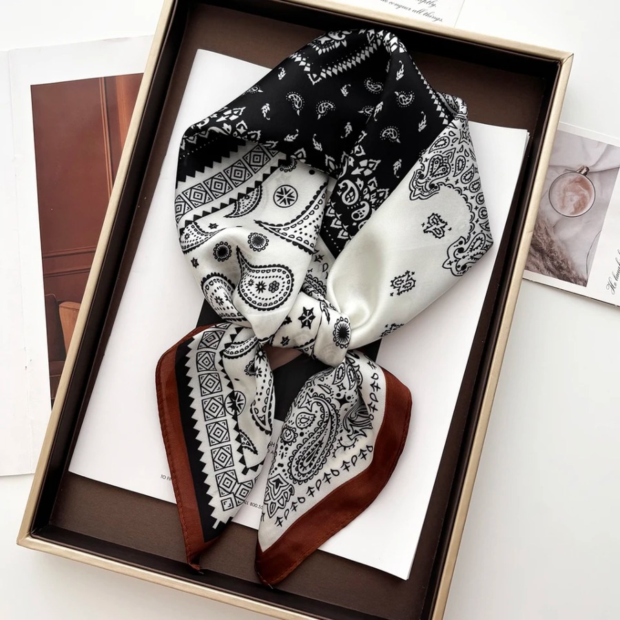 Bandana Cotton - 2025 Zijden Sjaal Vierkante Sjaal voor