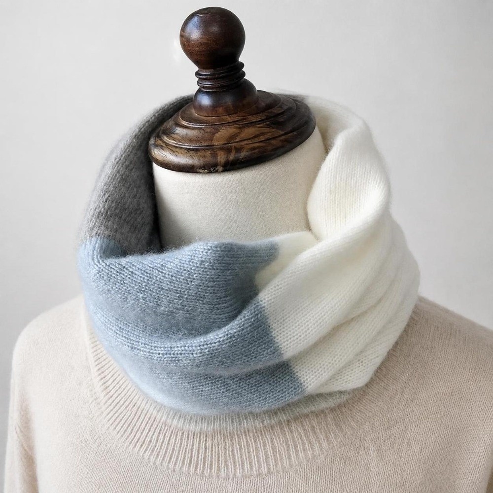 Zachte, gekleurde Infinity-sja - Infinity Scarf Knit recensie en prijs