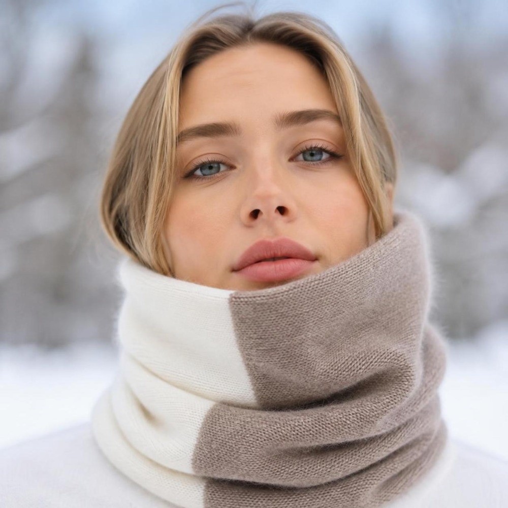 Zachte, gekleurde Infinity-sja - Infinity Scarf Knit recensie en prijs