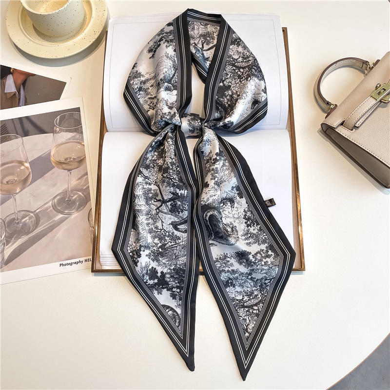 Luxe lange sjaal, dunne haarba - Silk Neck Scarf recensie en prijs