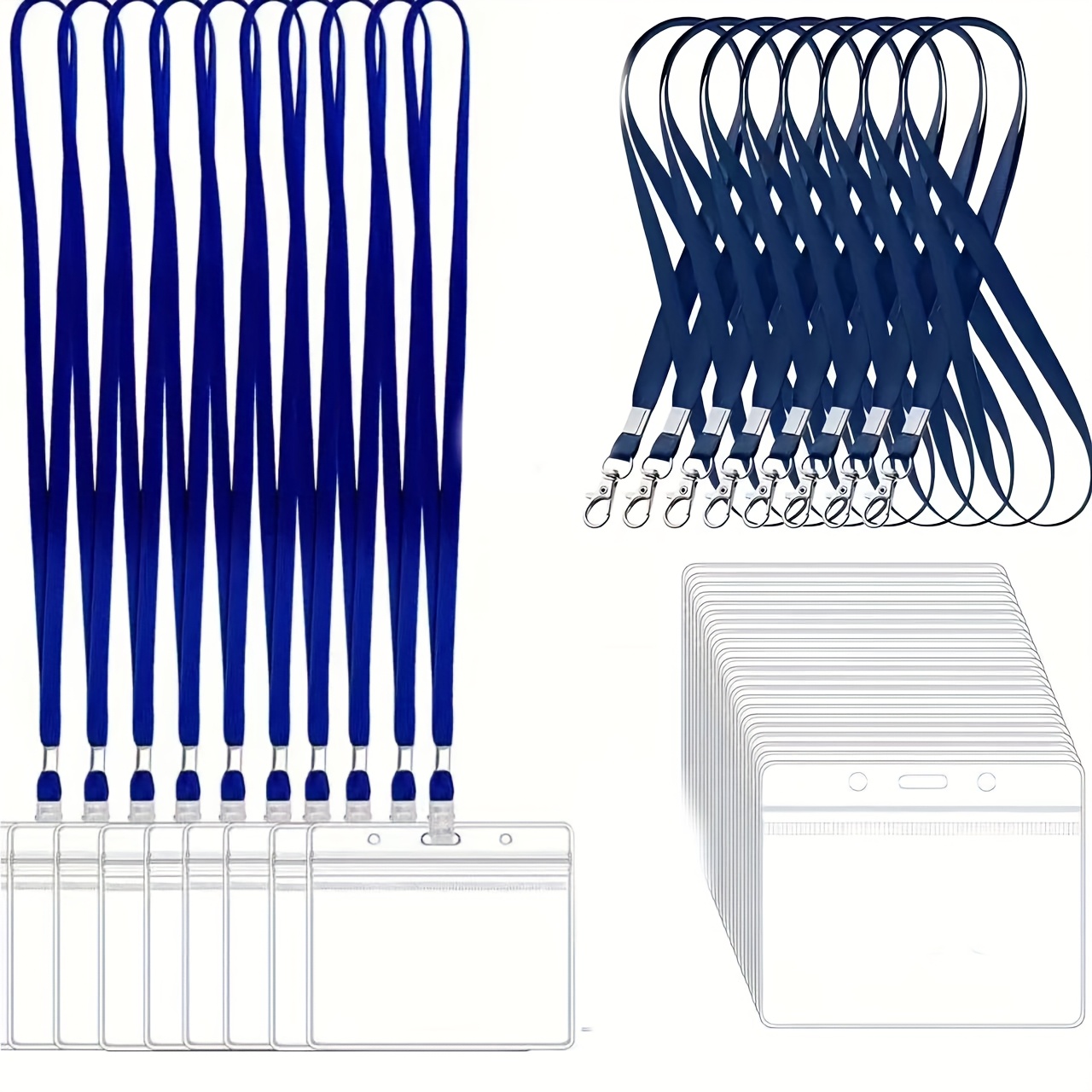 10 sets transparante PVC-ID-ka - Lanyard Badge Holder recensie en prijs