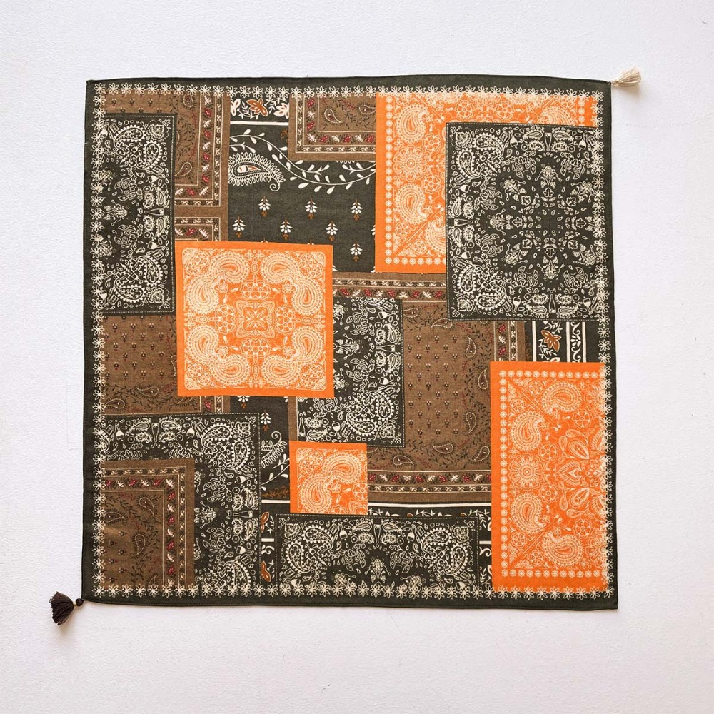 Kwastjes Sjaal Dames Vierkant  - Bandana Cotton recensie en prijs