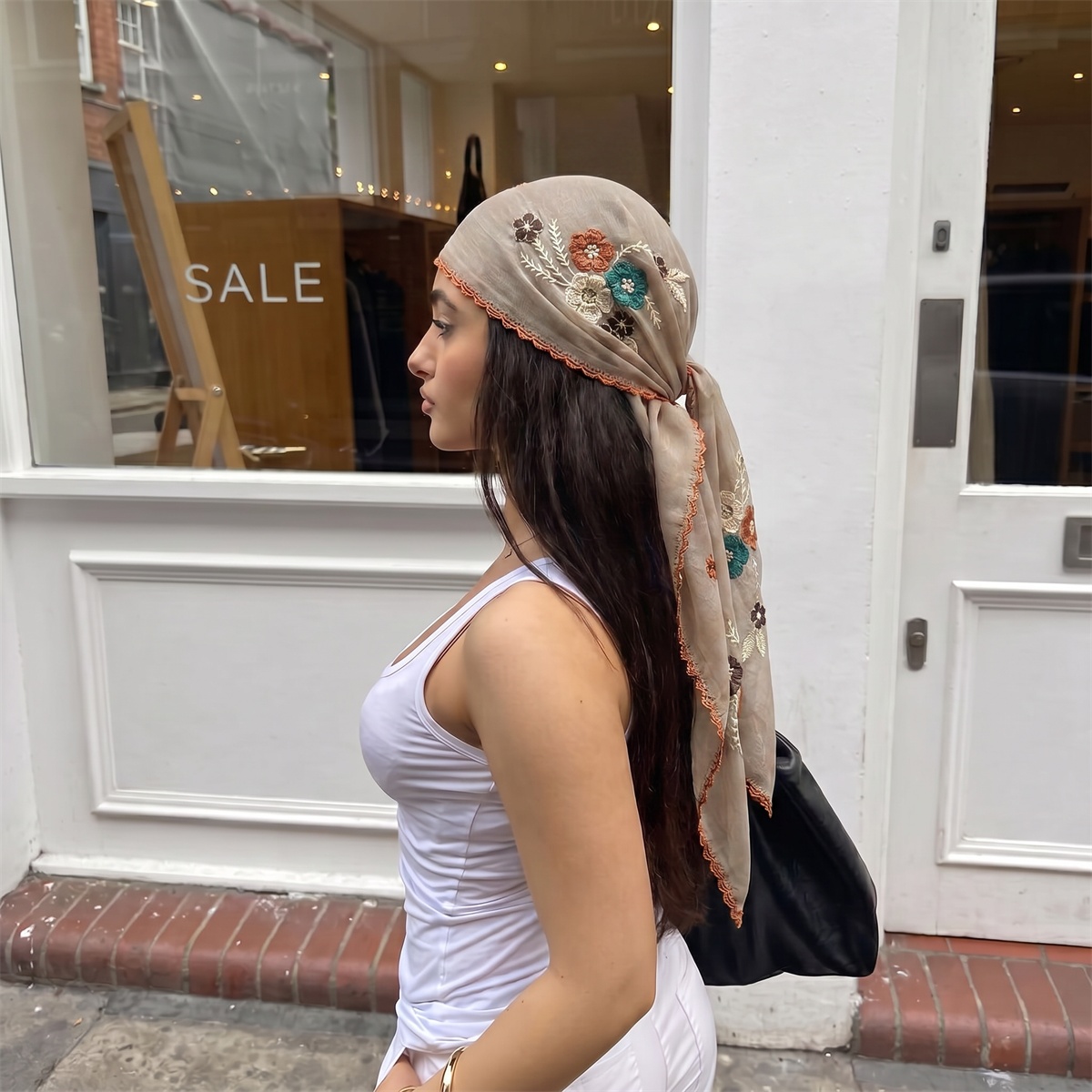 Sjaal Vierkant Hijab Bandana Z - Scarf Silk Square recensie en prijs