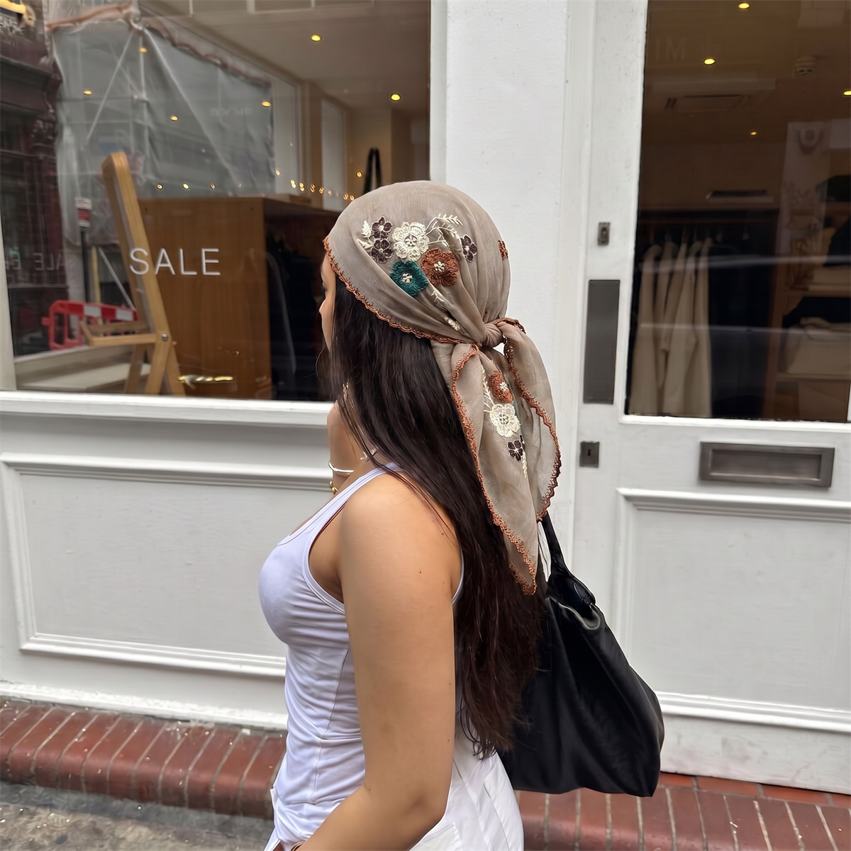 Sjaal Vierkant Hijab Bandana Z - Scarf Silk Square recensie en prijs